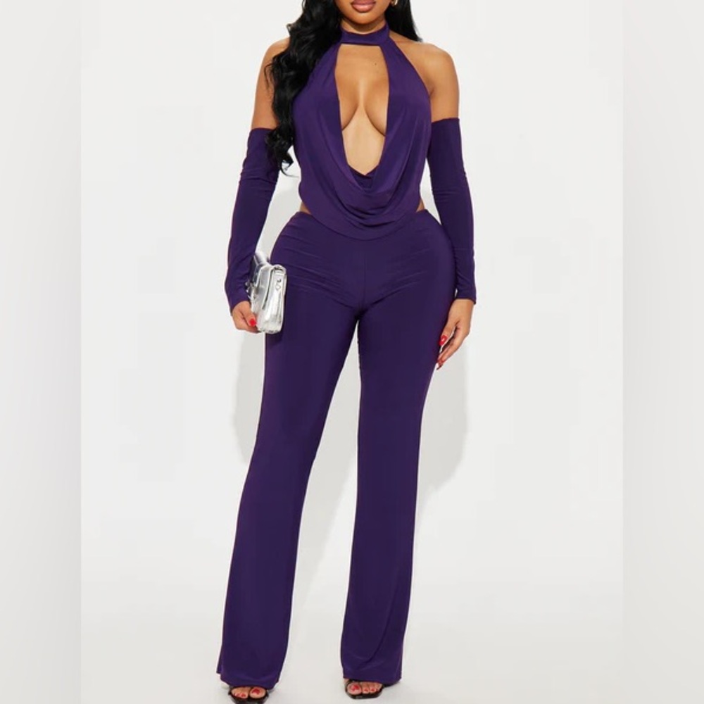 Lia 3 piece Dark Purple Pants Set NEW 🏷️
